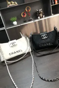 classic quilted with silver hardware