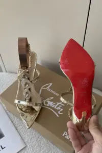 gold bling Red Bottoms